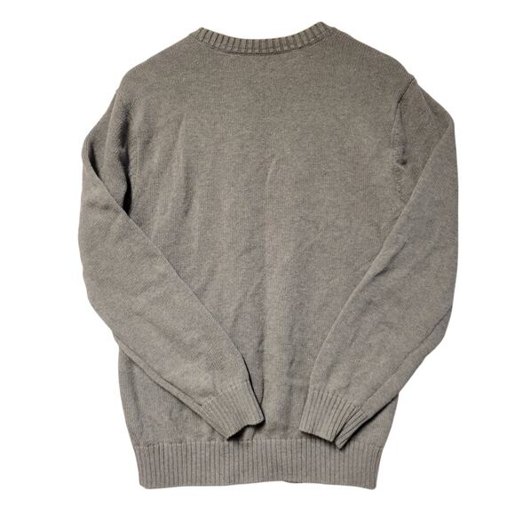 Diamond Knit Grampa Sweater Men's L Crew Neck Winter Minimalist Cabin Core - Picture 3 of 5